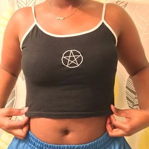 Spencer’s Cropped Shirt, Black, Large